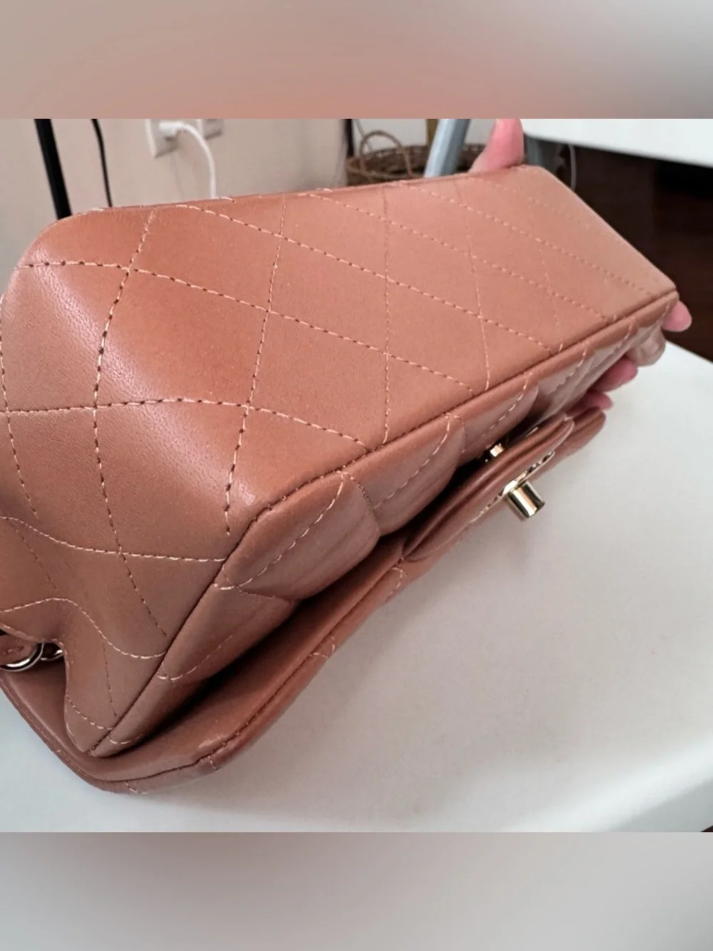 Chanel Classic Flap Mini Rectangular Caramel - Picture 8 of 16